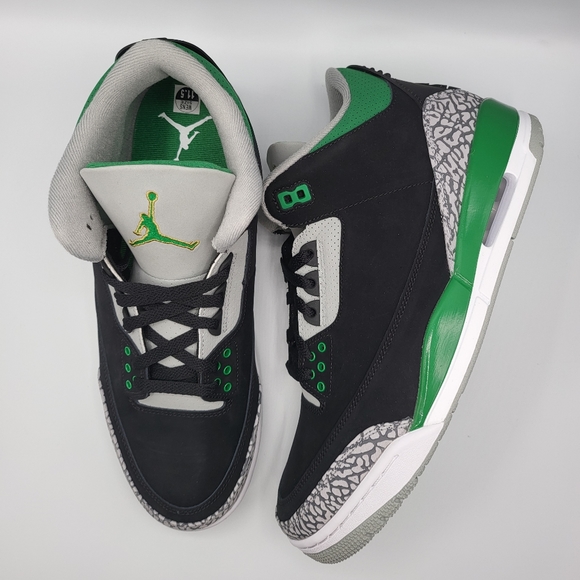 NEW Men's Sz 12 Air Jordan 3 Retro 'Pine Green' DH1259-400 - Picture 7 of 11
